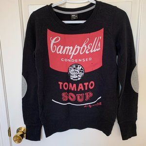 Uniqlo Andy Warhol Cartoon Black Sweatshirt